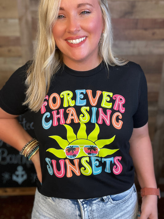 Forever Chasing Sunsets Tee