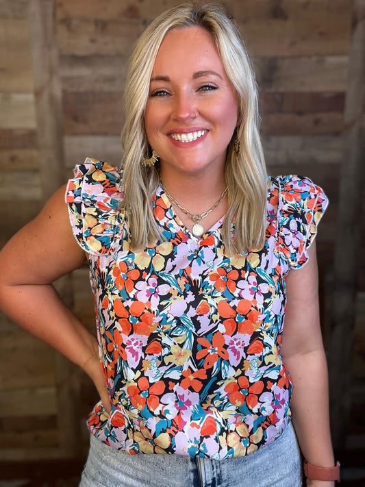 Floral Splash Blouse